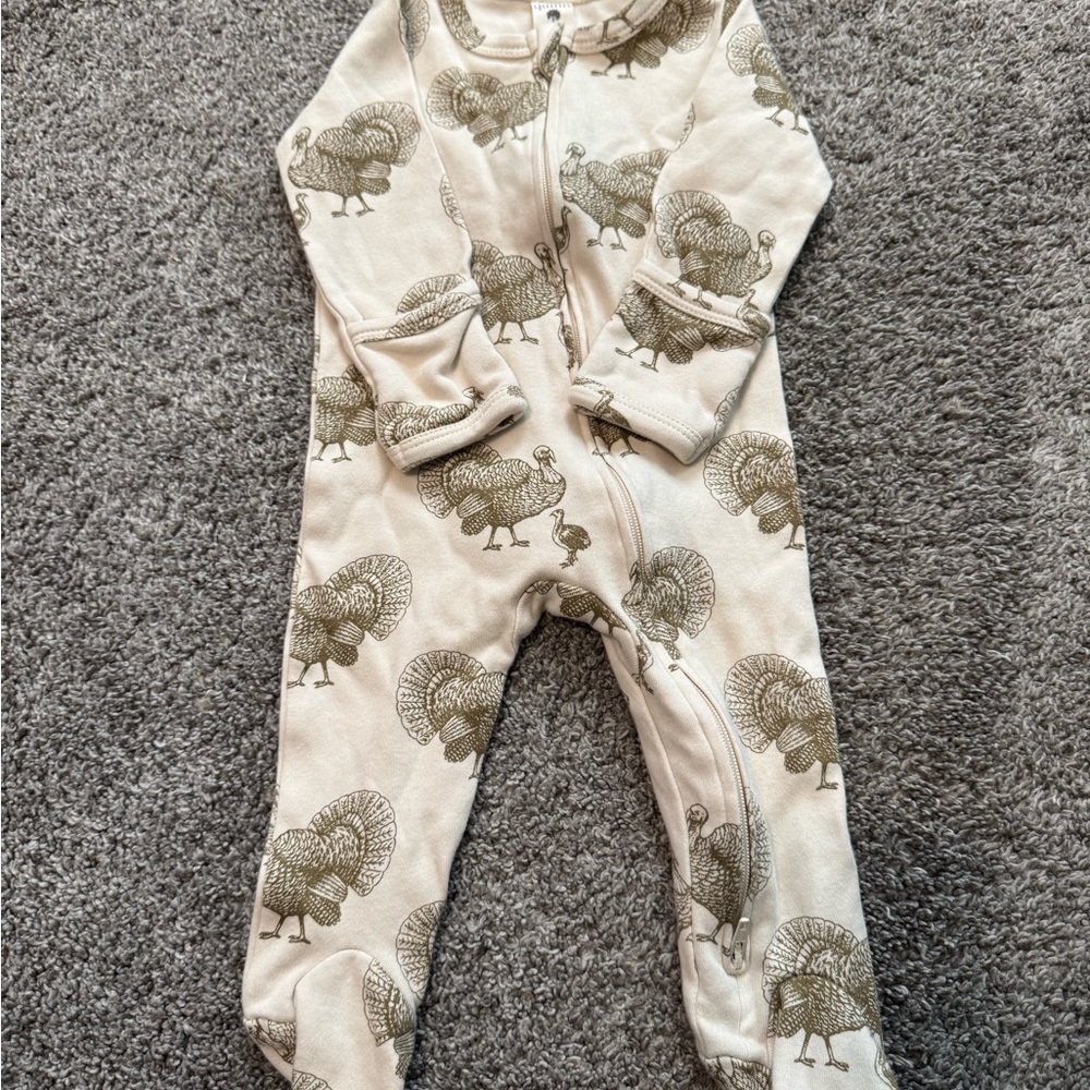 Kate Quinn Turkey Print Footie